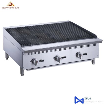 Migsa RFS-36-MG Asador Comercial de 3 Quemadores Medidas de 91.4 X 73 X 39 cm
