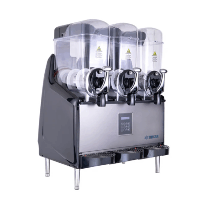 Migsa X-III Granita con 3 tazones de 12 L con iluminación multicolor