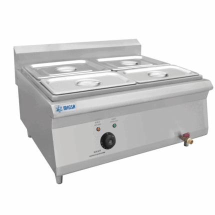 Migsa BN600-E607 Baño maria de 4divisiones con insertos y tapas