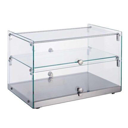 Migsa RTZ-50L Vitrina Exhibidora Neutra Cristal Recto.